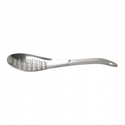 Colher 17cm Aço Inox Ralador Para Gengibre